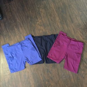 3 Compression Leggings - High Rise - Side Pockets